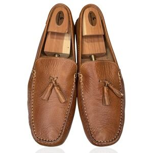 G.H. Bass & Co. Cognac Leather Monaco Loafer‎ 12 Tassel Moc Toe Driving Shoes